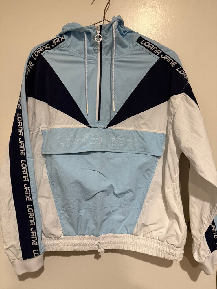 Lorna Jane Blue and White Jacket Size XS