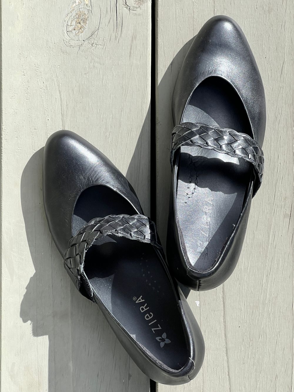 Cute Black Leather Shoes