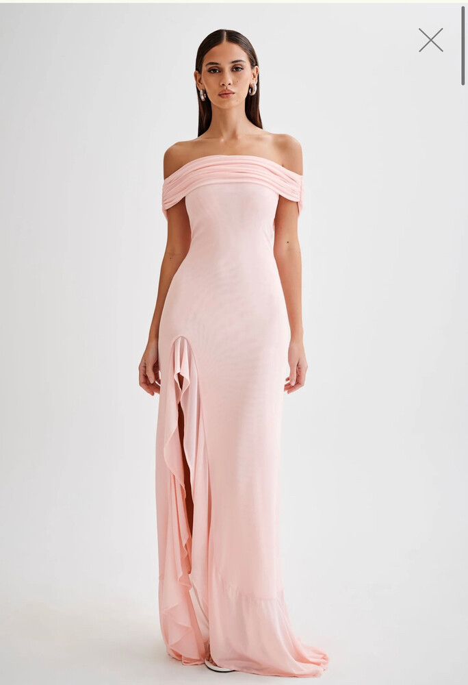Meshki - Pink Maxi dress on Designer Wardrobe