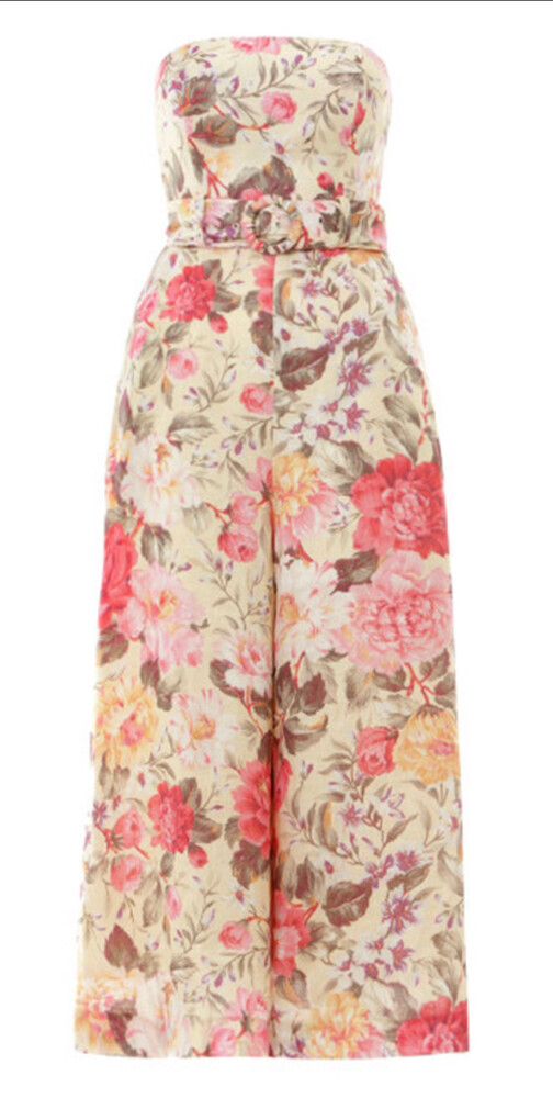Zimmermann Honour Strapless Jumpsuit