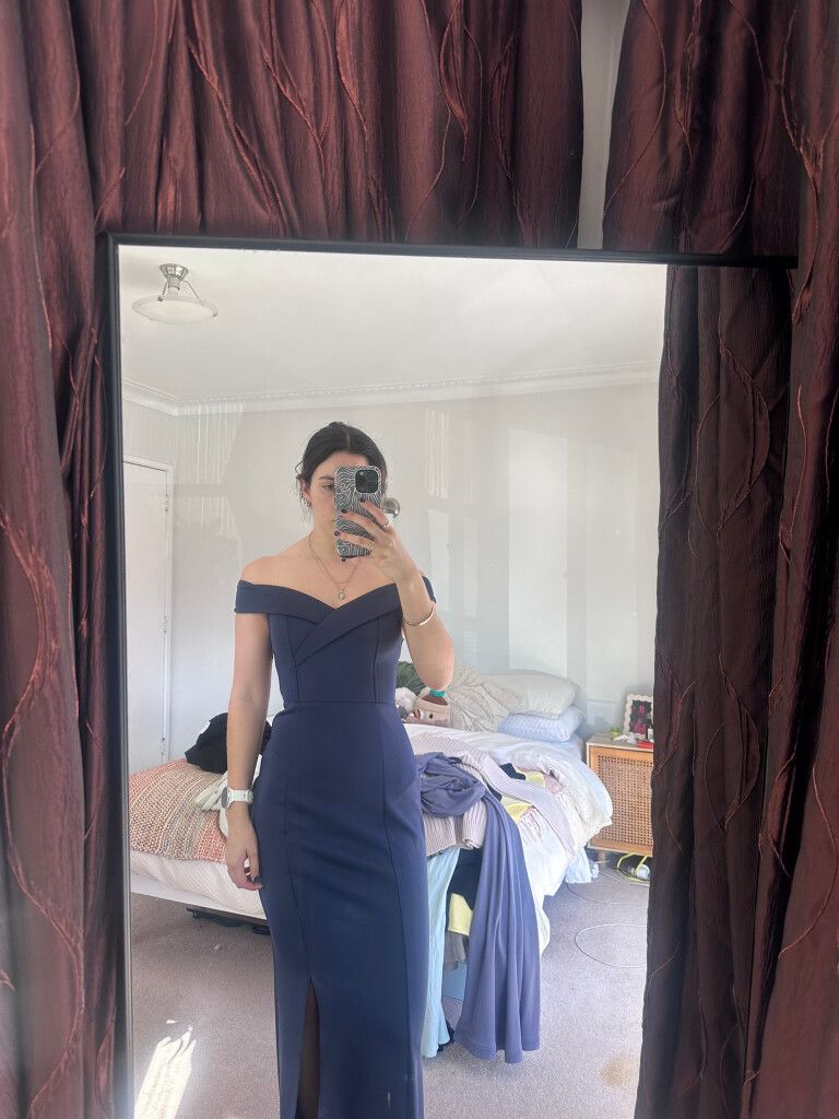 Showpo - Showpo Blue Formal Dress on Designer Wardrobe Showpo - Showpo Blue Formal Dress on Designer Wardrobe