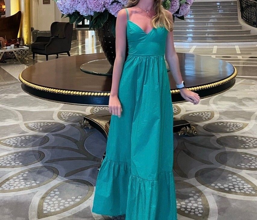 Kookai - Green Maxi Dress on Designer Wardrobe