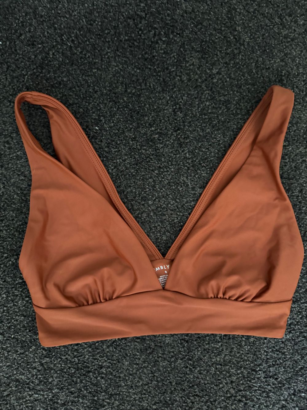 Assembly label  Brown Top Size 8