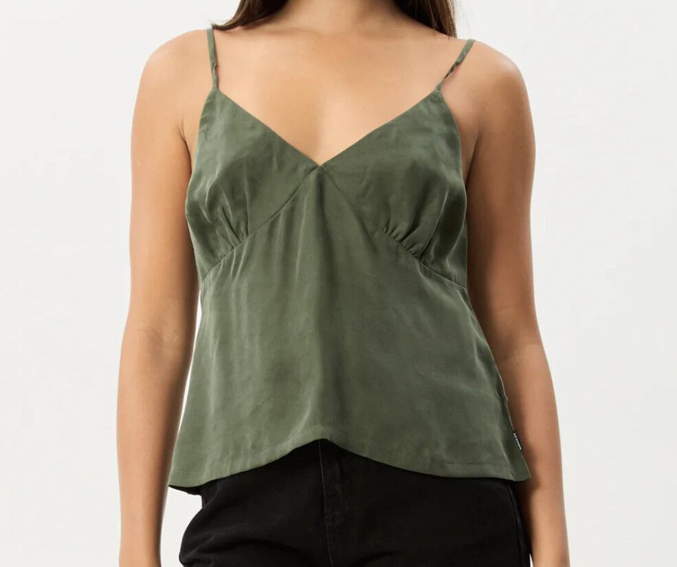 Afends Deep Green Cami Top Size M