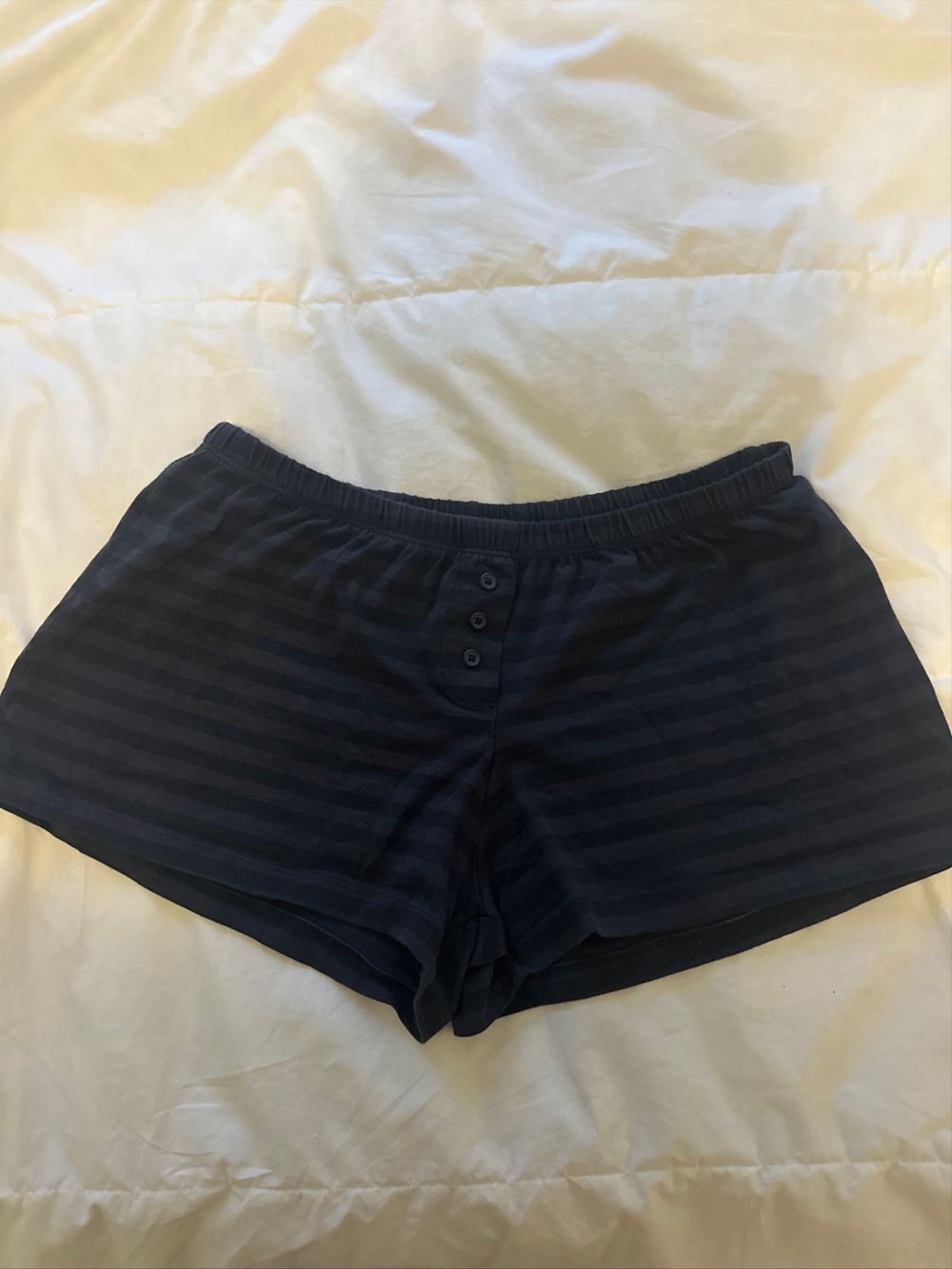 Brandy Melville Black Striped Shorts