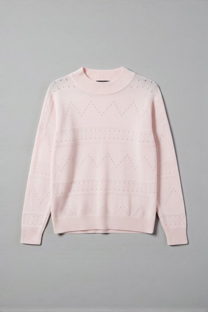 Yours Truly Merino Cashmere Jersey — Pastel Pink