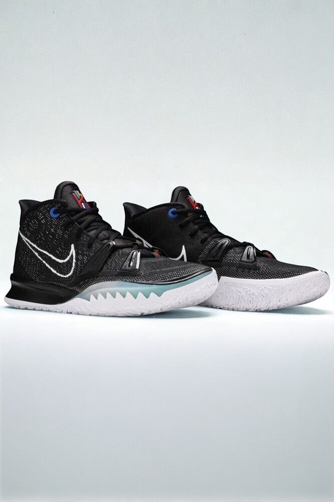 Concepts x Nike Kyrie 7 “Horus” BK Black Sneakers — Coveted Collab, Turquoise/Gold