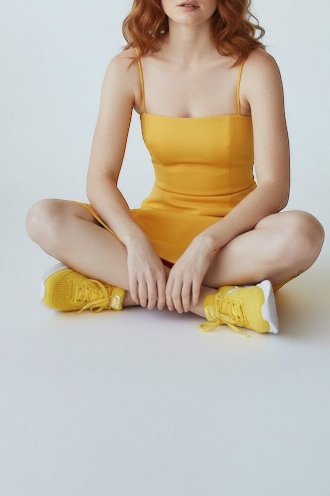 KOOKAI “Honey” Neoprene Dress — Spaghetti Straps, Fitted
