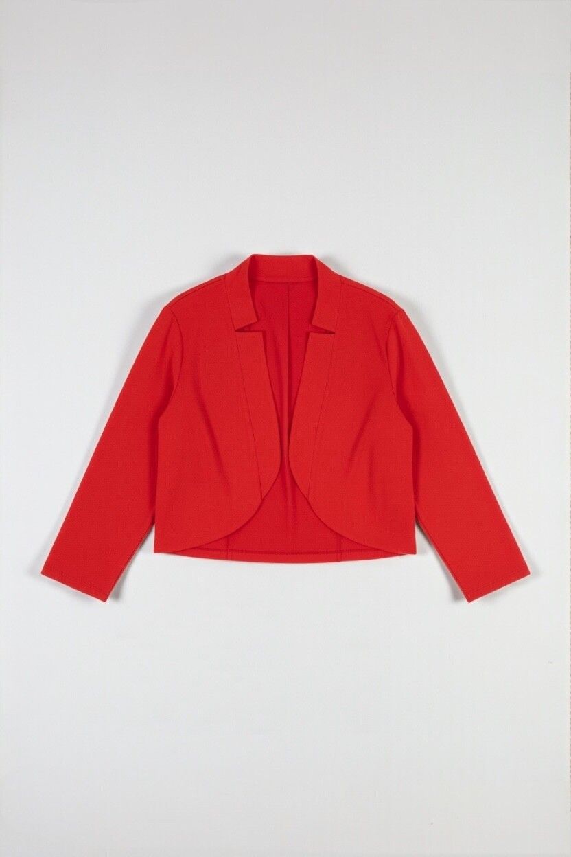Cachet Y2K Vintage Cropped Cardigan — Ruby Red, 90s-2000s NZ Brand