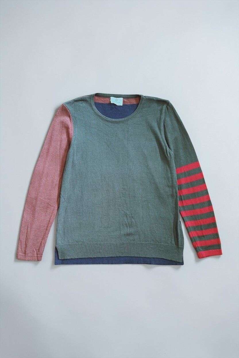 Optimum "Totally Random" Contrast Panel Merino Jersey —  Made in NZ, Skivvy