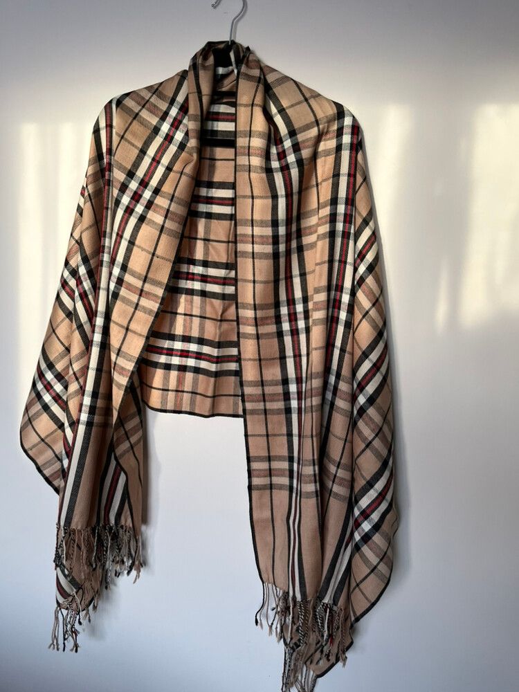 100 % Wool Frangi Tartan Scarf