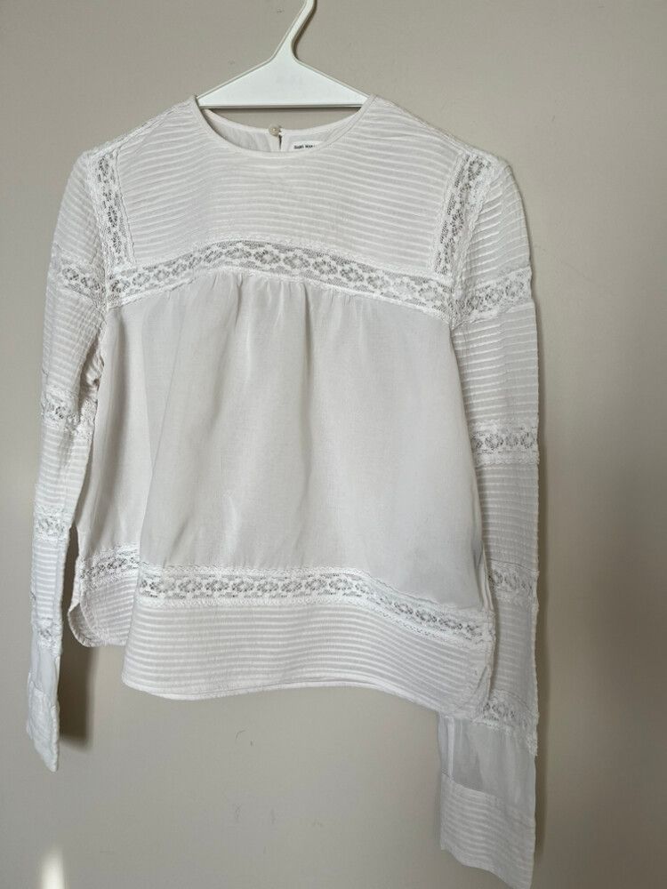 Isabel Marant Etoile White Lace Shirt