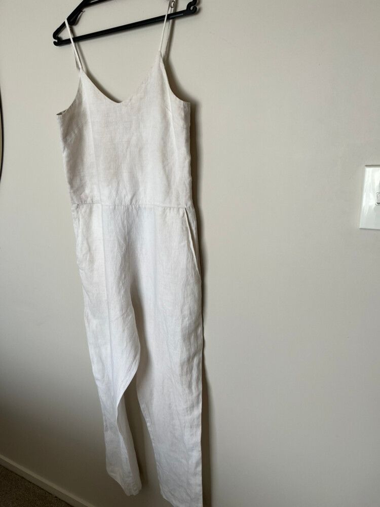 Assembly Label White/Ecru Jumpsuit