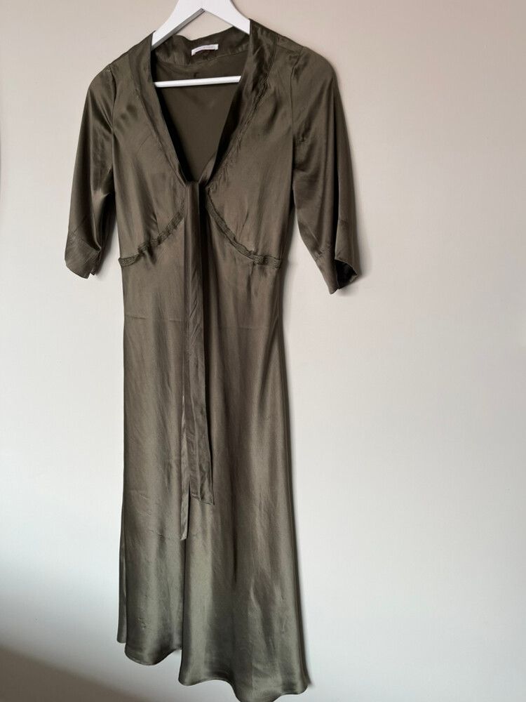 100% Silk Just In Case Midi Dress