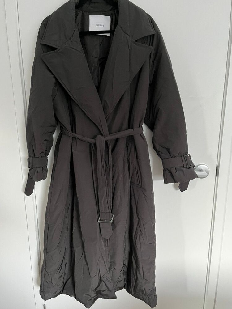 Bershka Grey Trench Coat