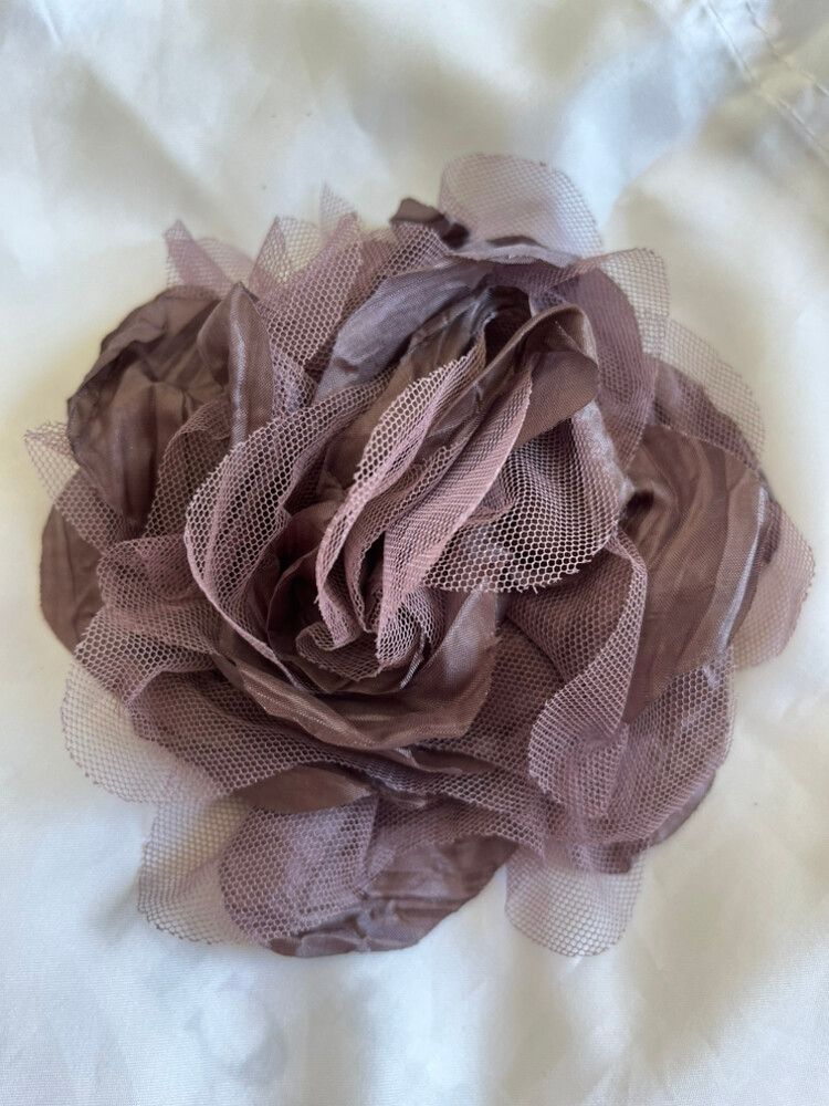 Fabric Flower Brooch