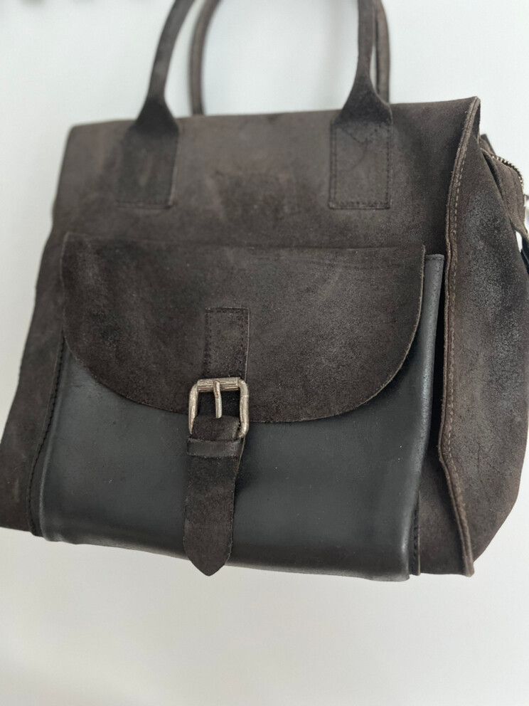 100% Leather Suede Garays Sonie D'Autore Handbag