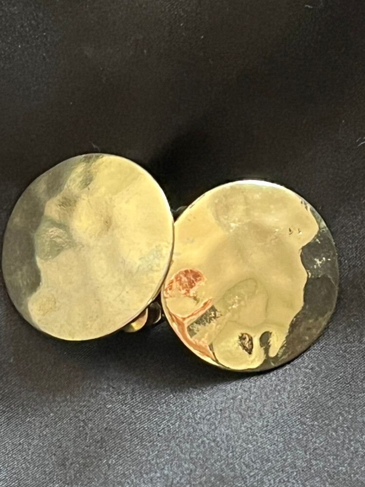 Gold Disc Earrings
