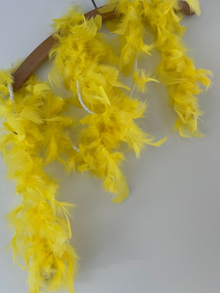 Yellow Feather Boa
