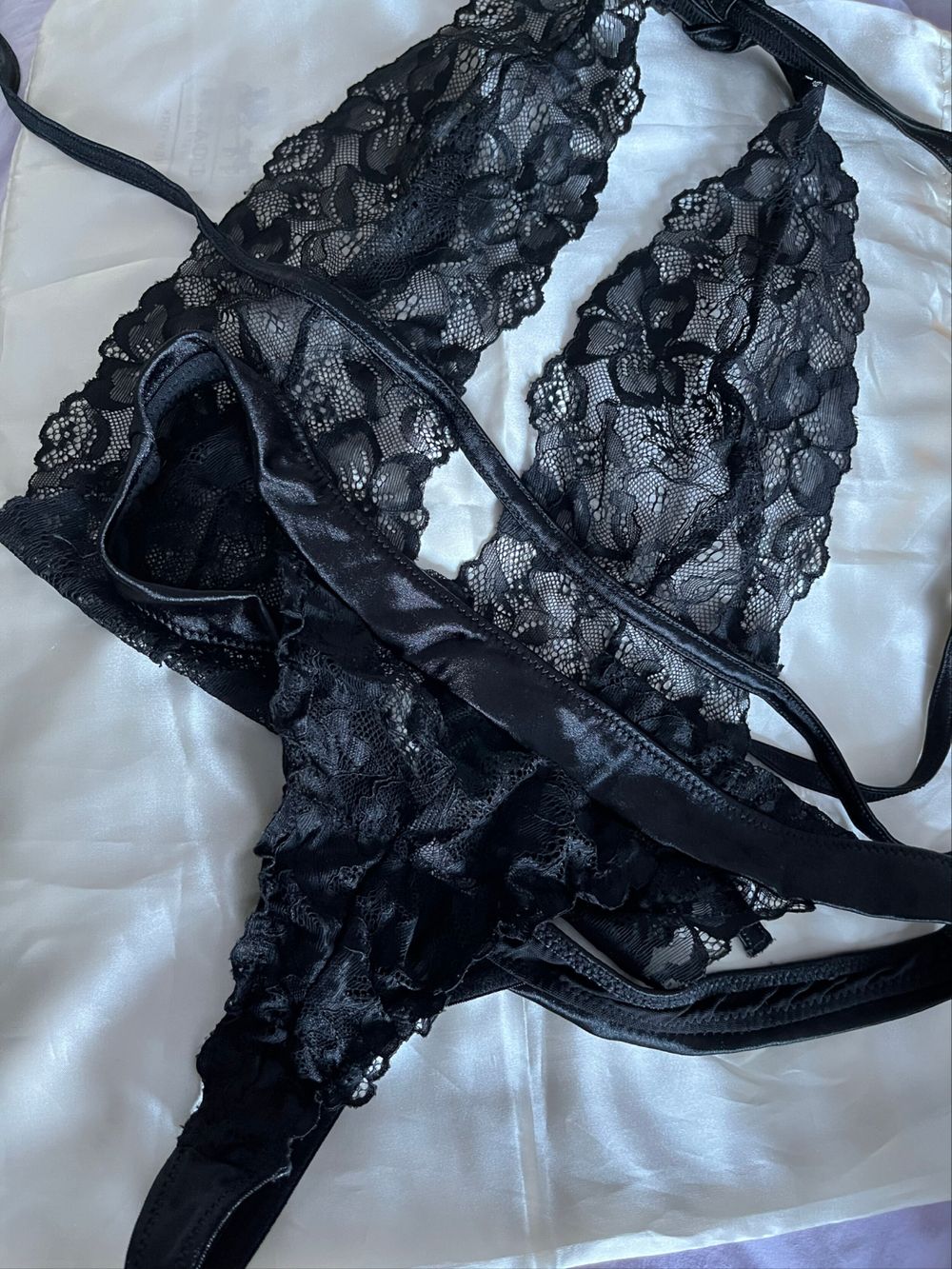 Temptations Black Lace Bralette
