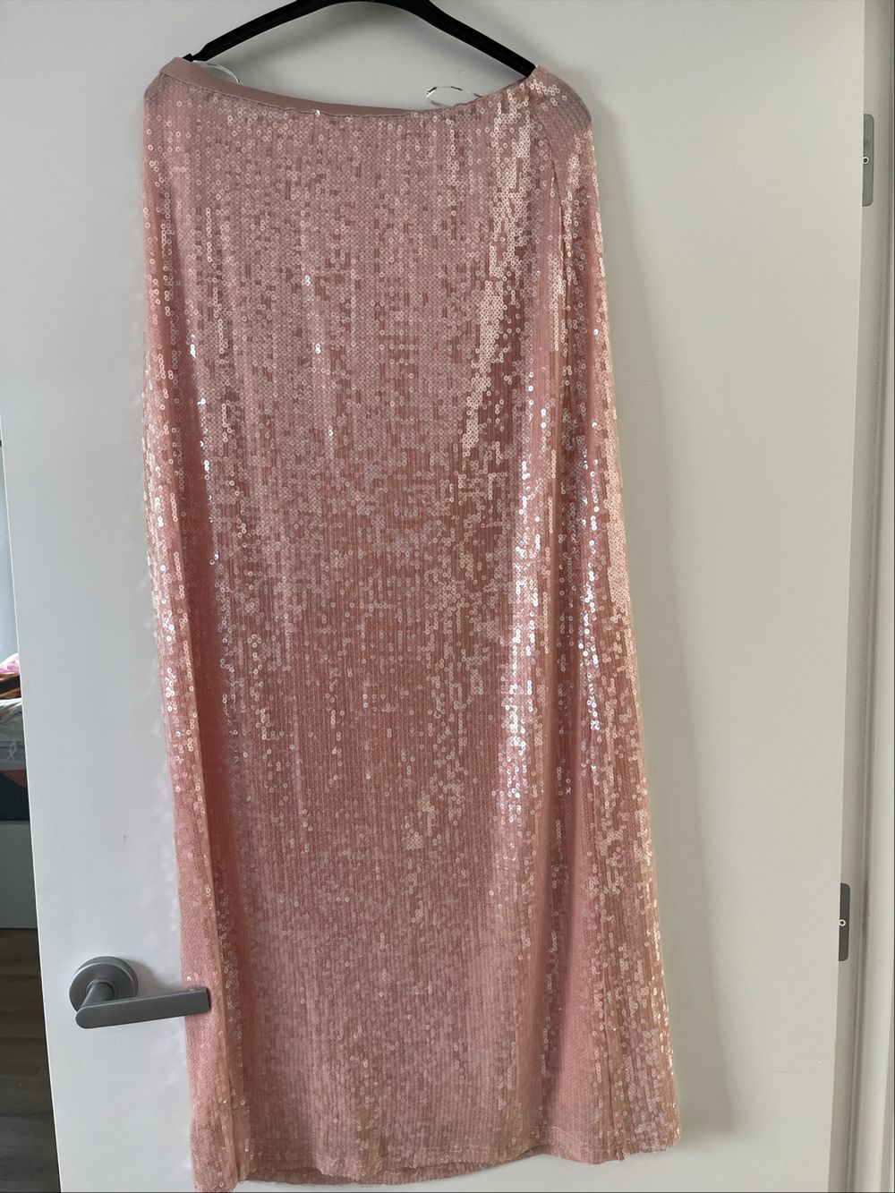 Ownley Pink Sequin Maxi Skirt