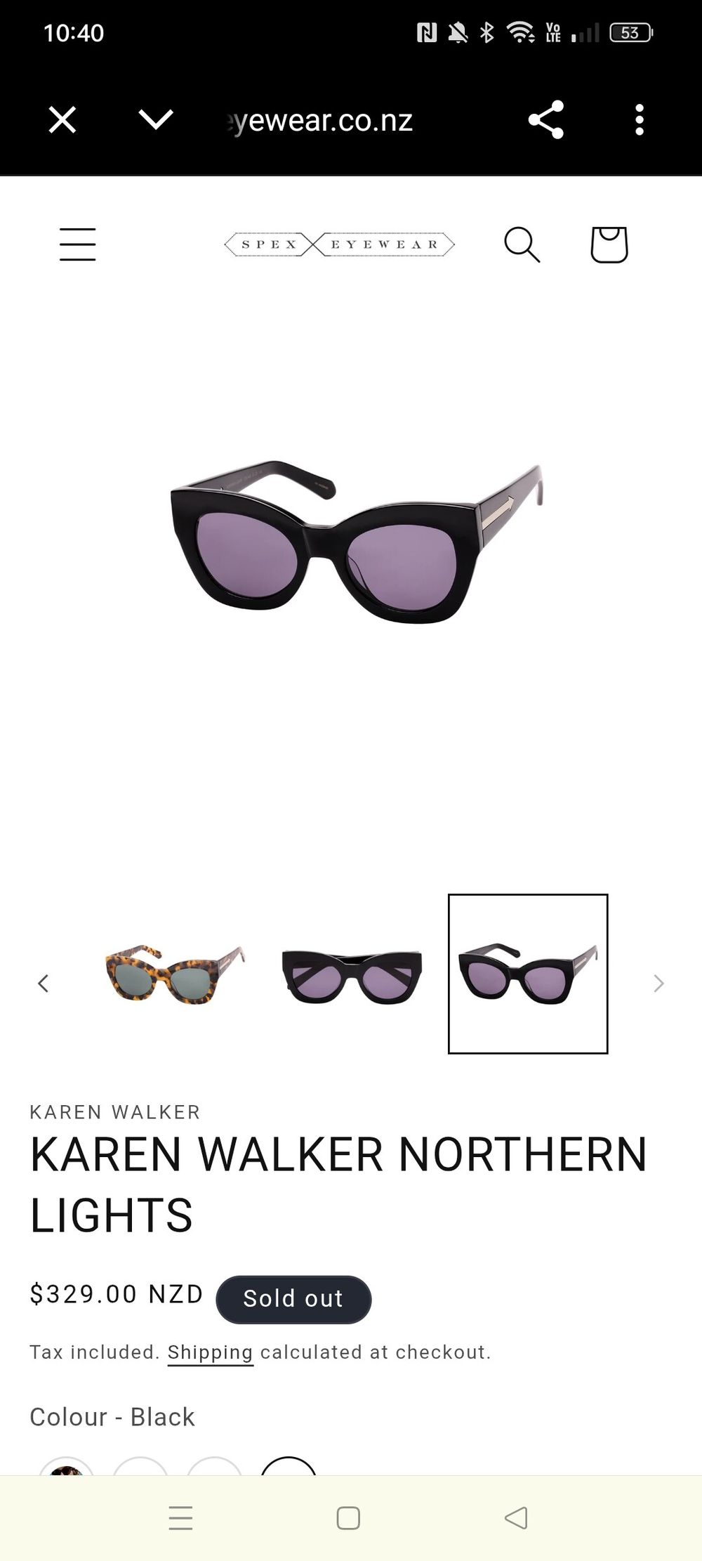 Karen Walker Northern Lights Sunglasses
