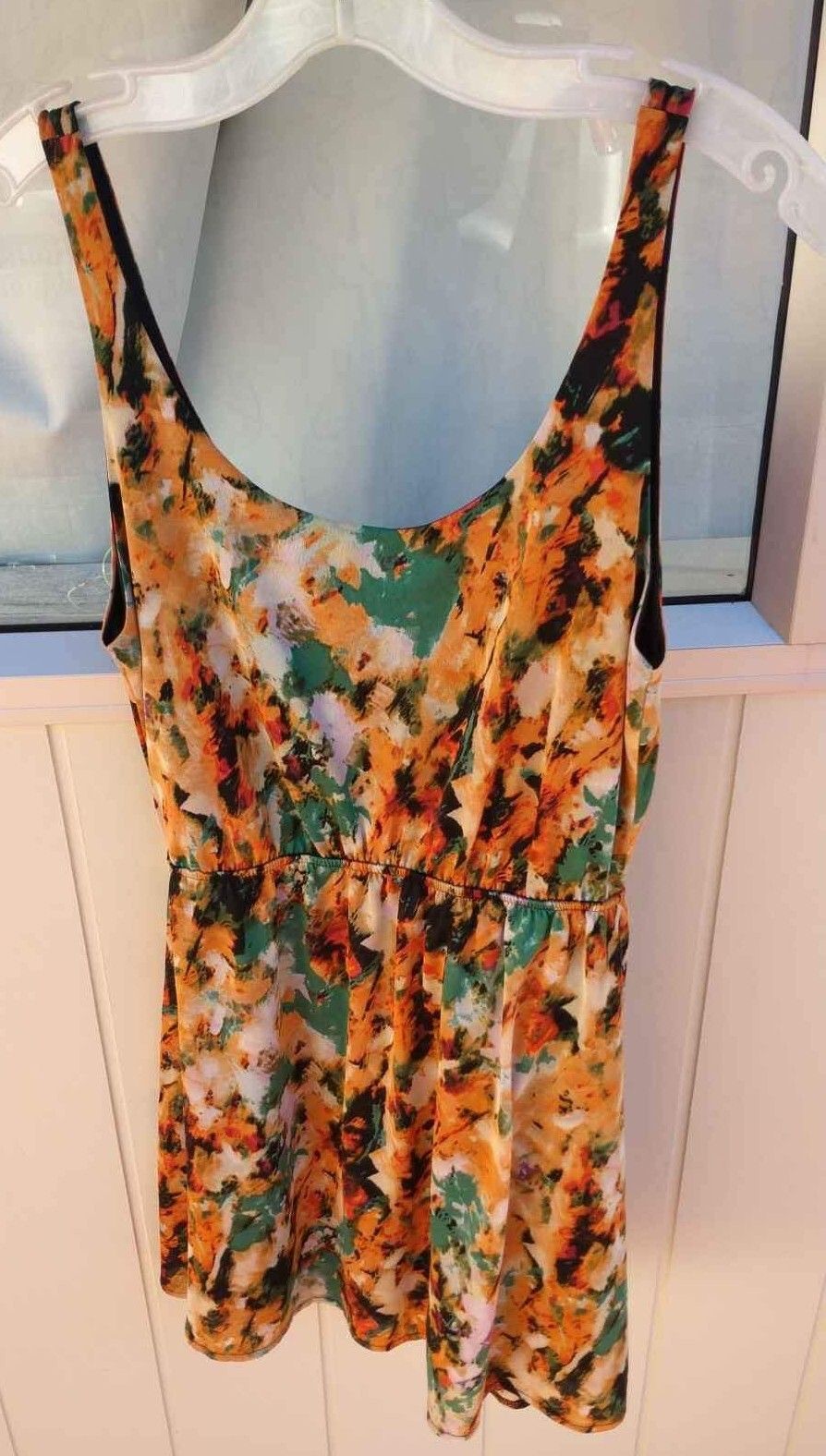 Multicolour Floral Print Sleeveless Dress