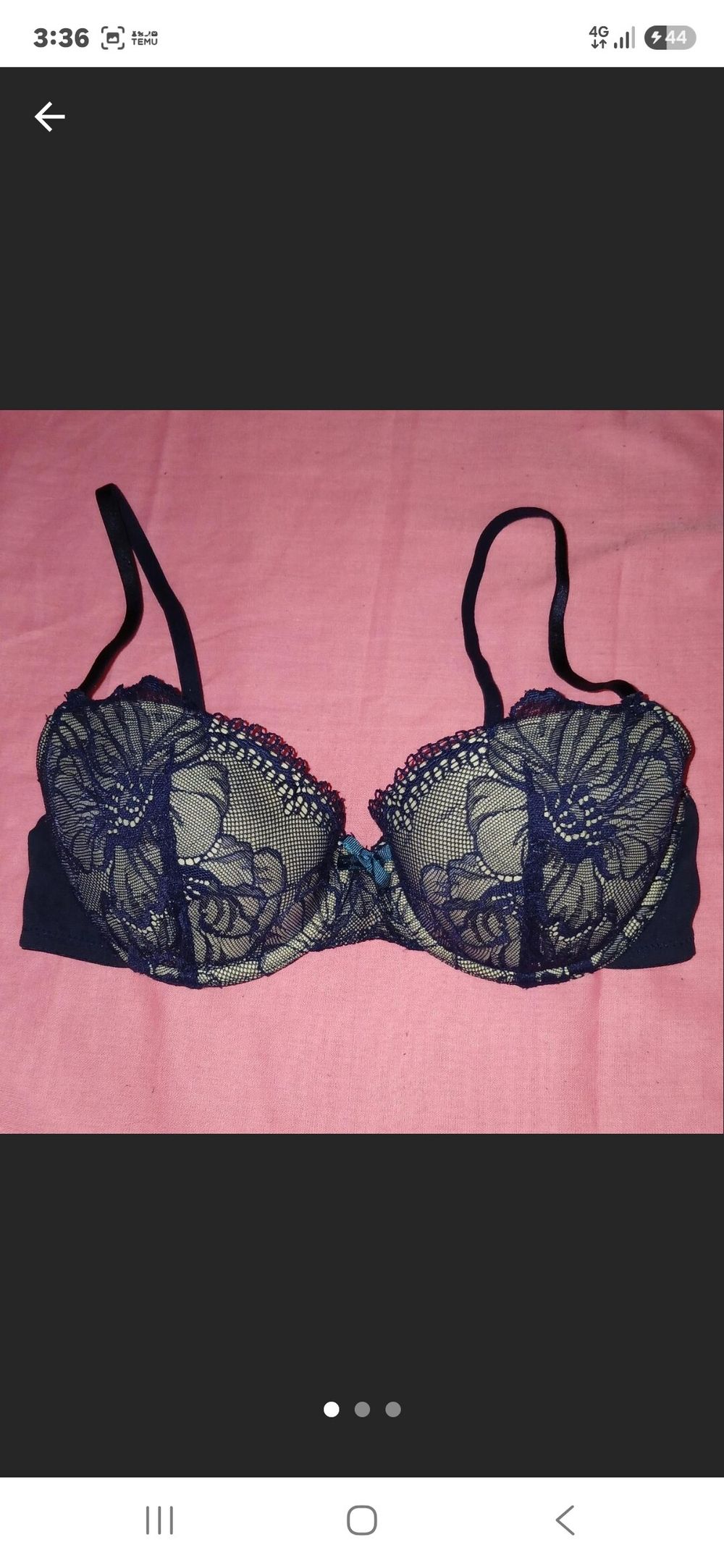 Heidi Klum Intimates Blue Lace Bra
