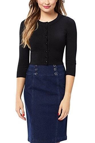 Review Black Cardigan - Chessie Shimmer black