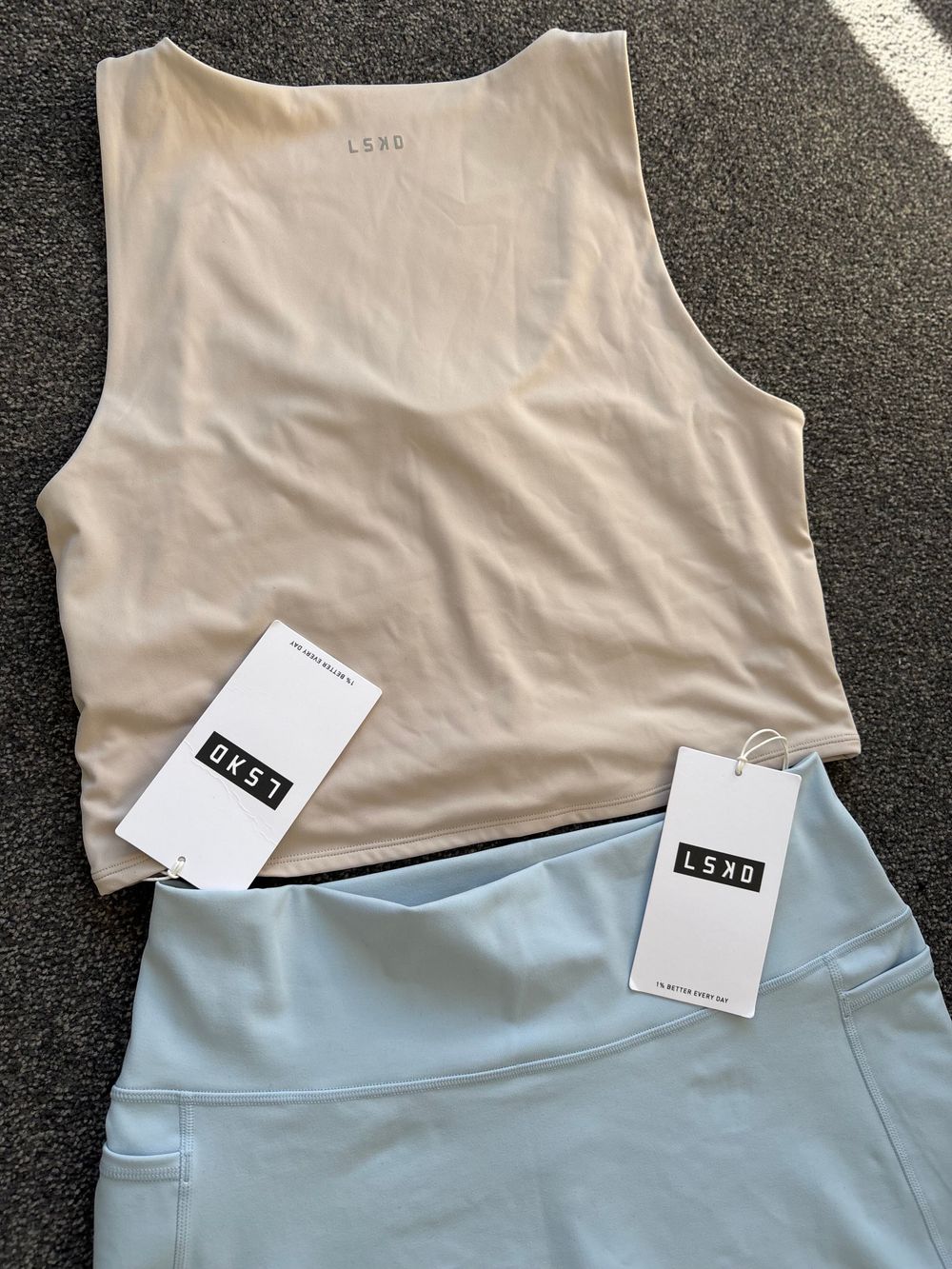 LSKD exercise set top and shorts