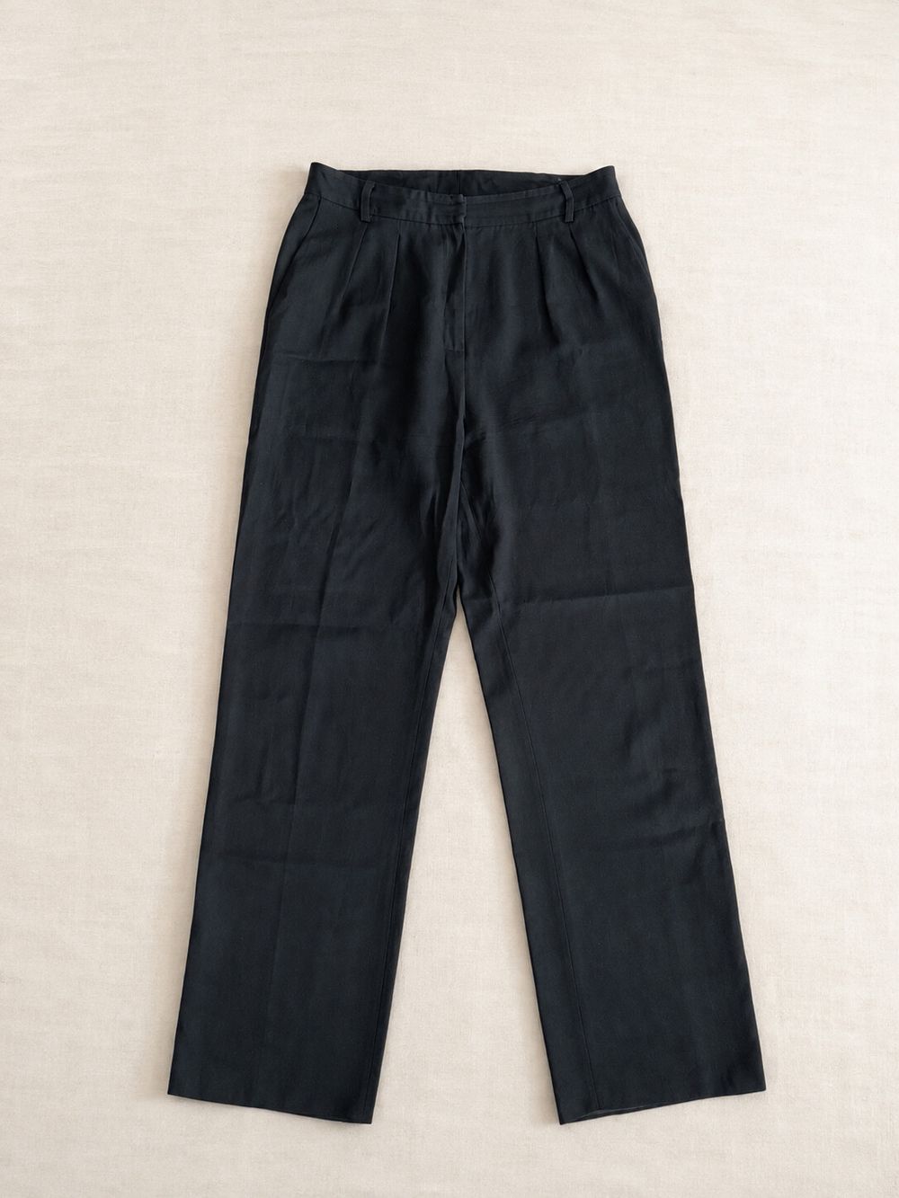 Les Coyotes De Paris Black Pleated Trousers