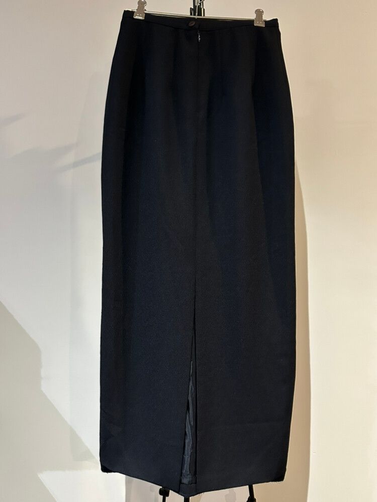 Jacqui E Navy Blue Maxi Skirt Size 6