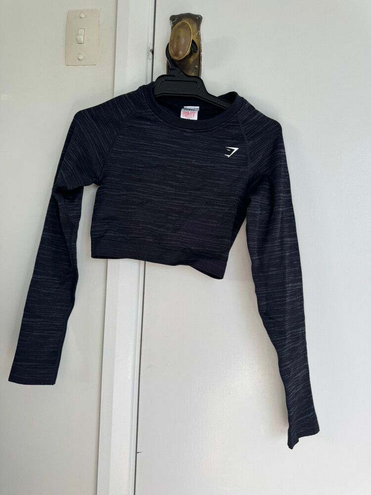 Gymshark Black Long Sleeve Top