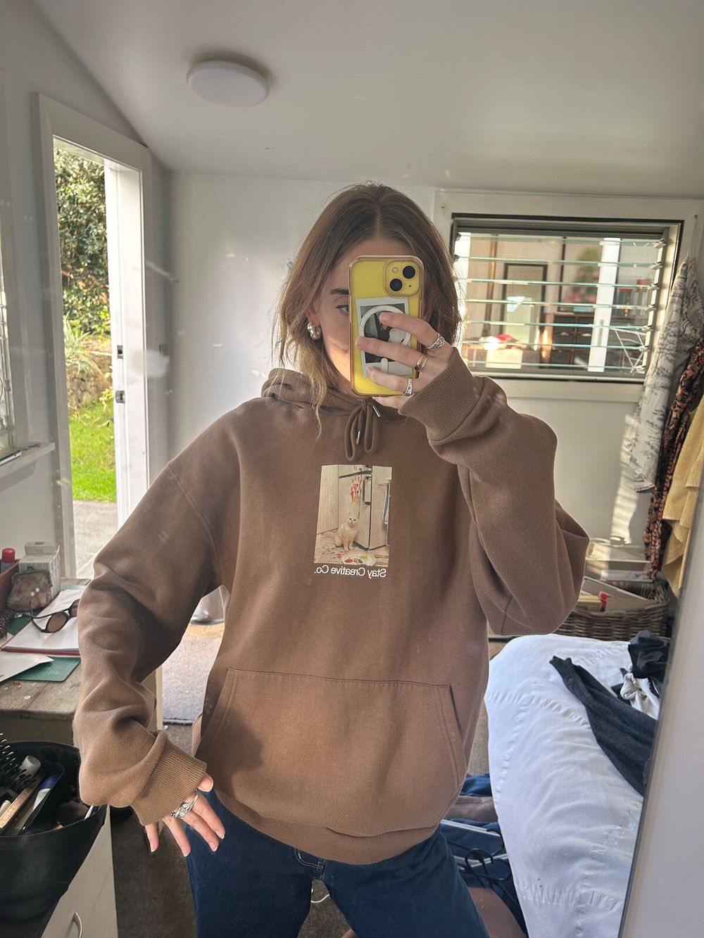 Stay Creative Co. SCRT. Brown Hoodie