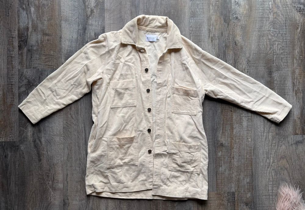 Halle Cream Corduroy Jacket Size M/L