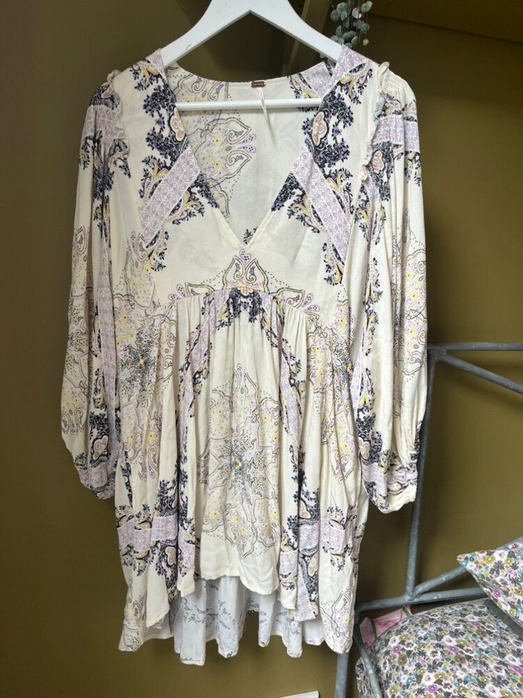 Free People Balloon Sleeve Mini Dress