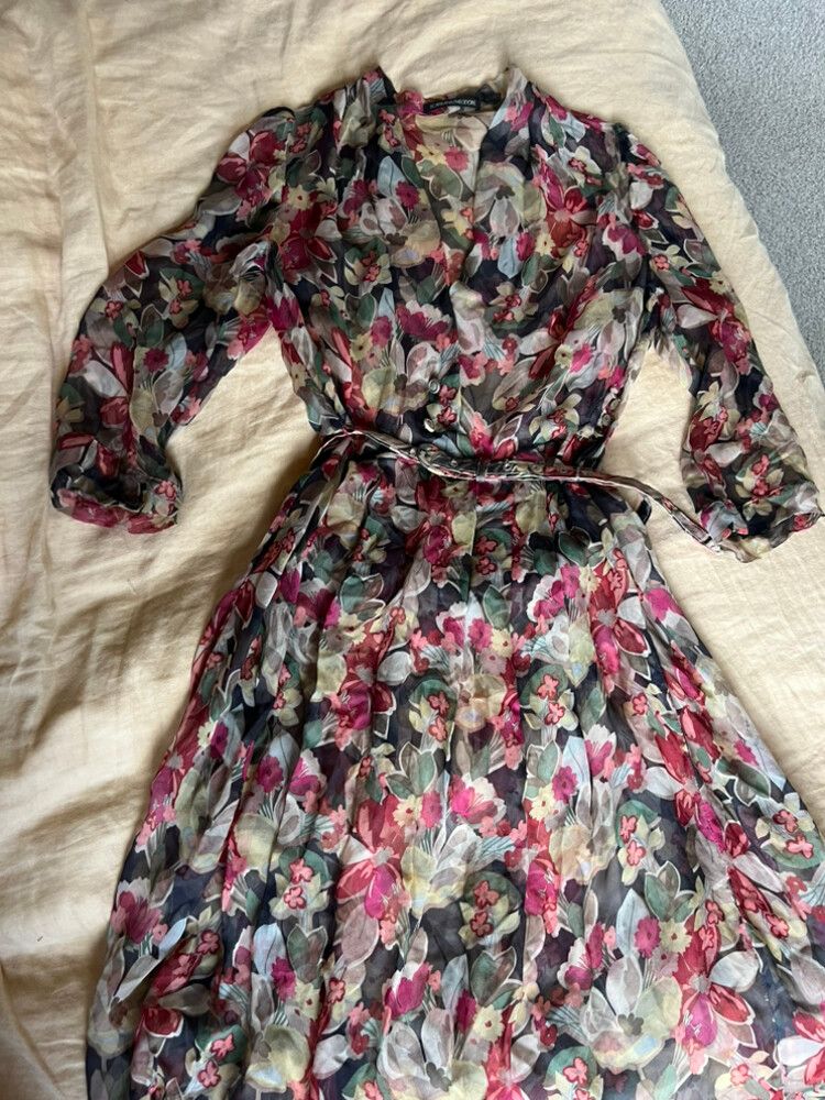 Scanlan Theodore Silk Midi Dress