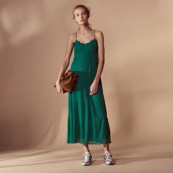 Sandro Paris - Roxana Scalloped Maxi Dress on Designer Wardrobe