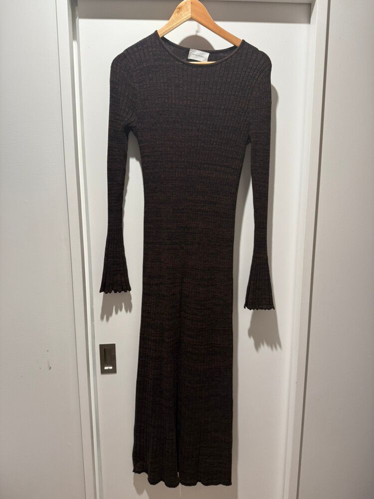 friends with frank ribbed knit dress