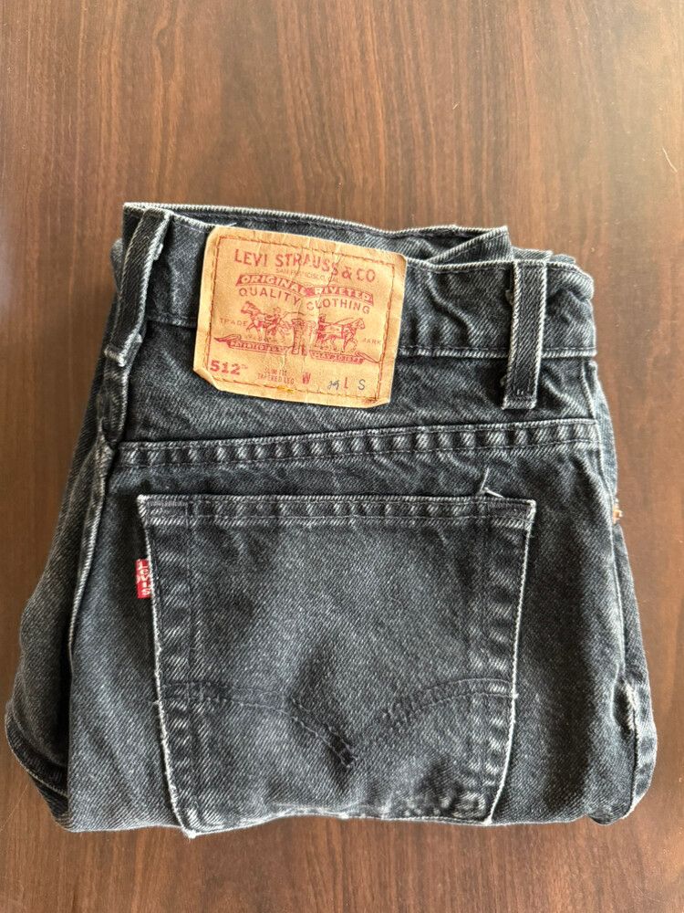 vintage Levi black 512 slim jeans