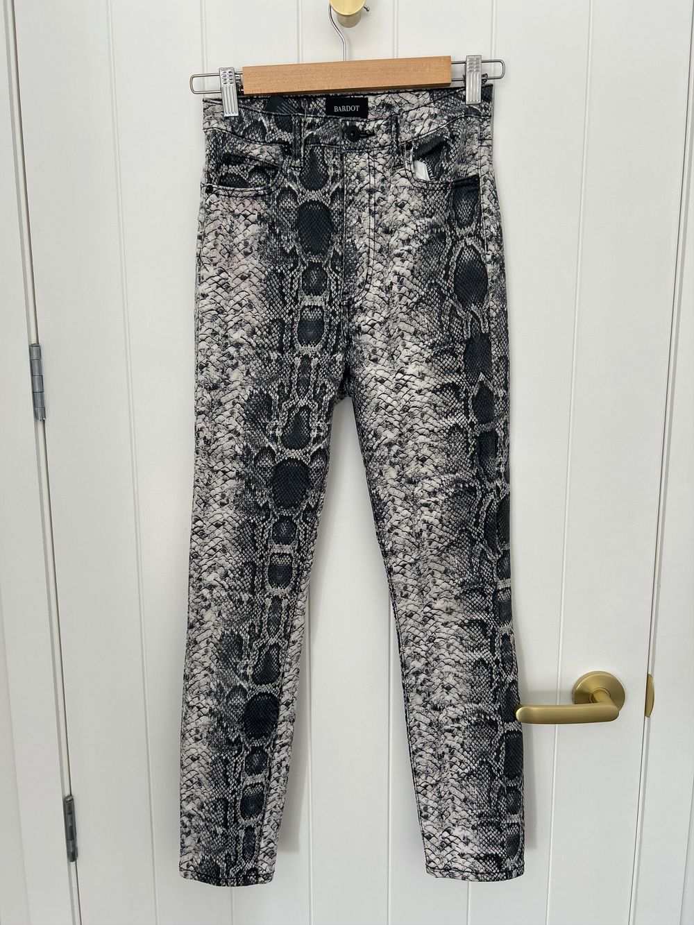 Bardot Snake Skinny Jeans