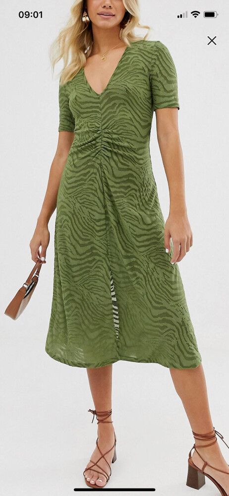 Green Zebra Dress