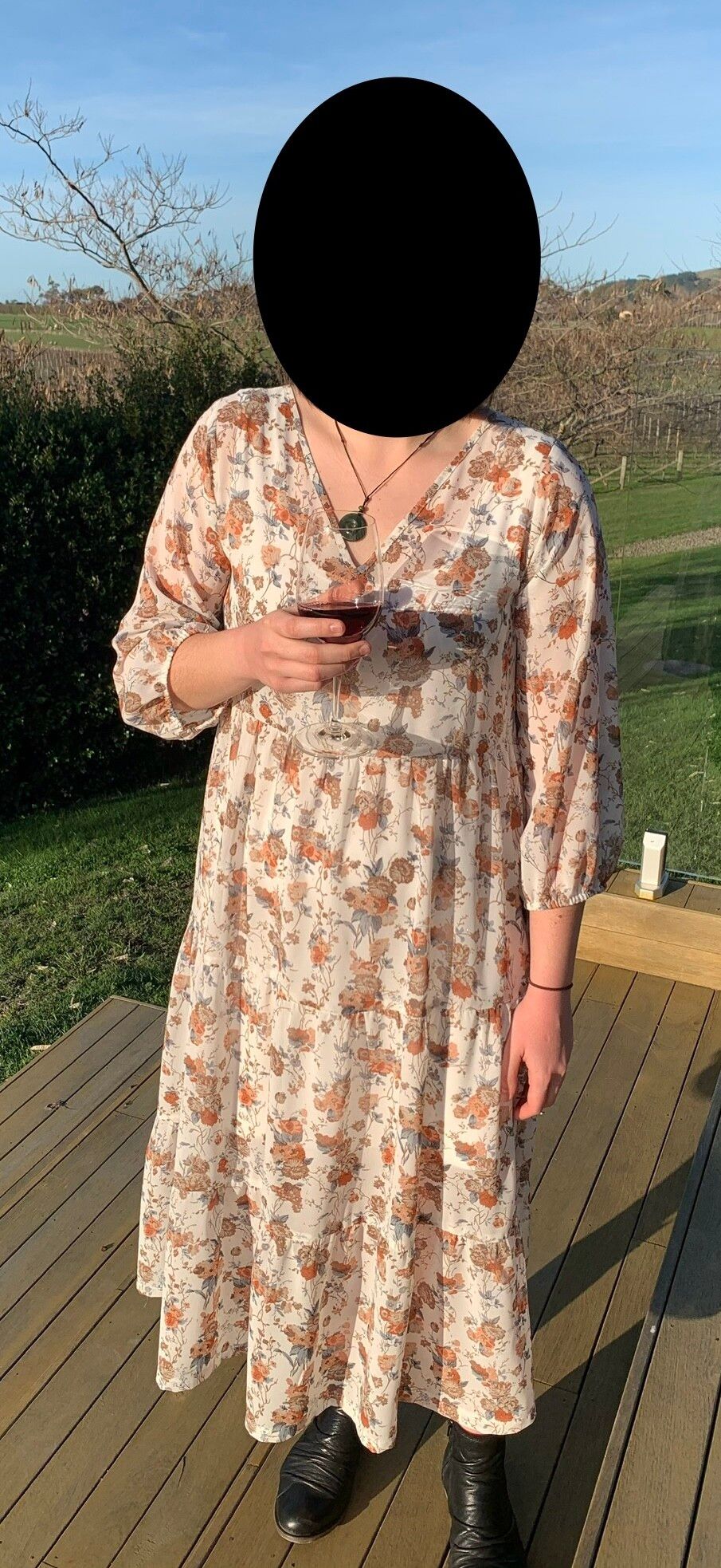 Floral kilt dress