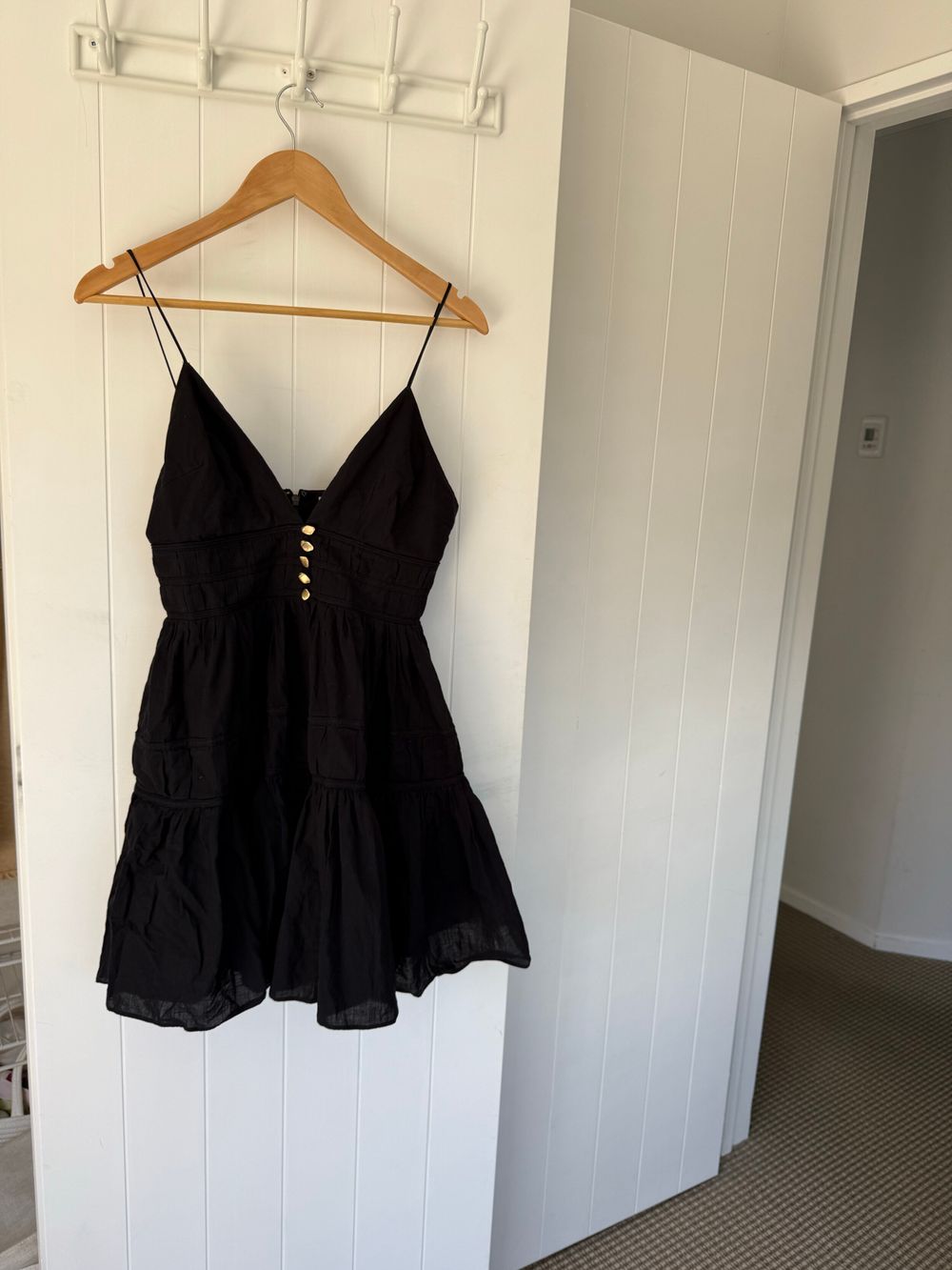 Aje. Black Mini Dress