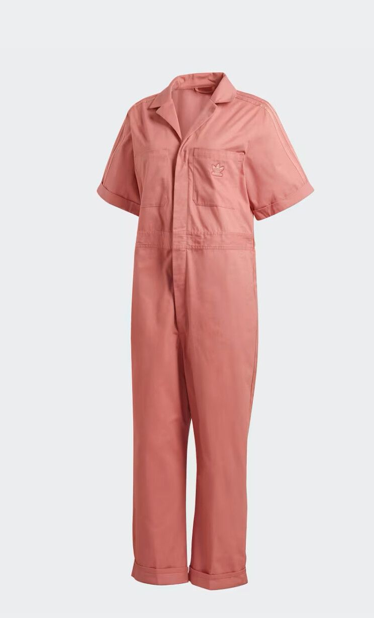 Adidas Pink Short Sleeve Jumpsuit