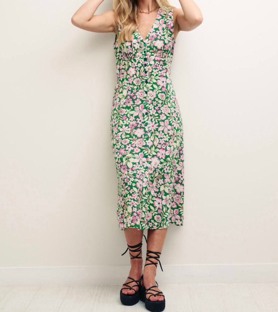 Sandra Floral Midi Dress