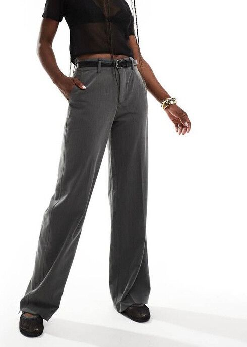 Grey Pinstripe Trousers