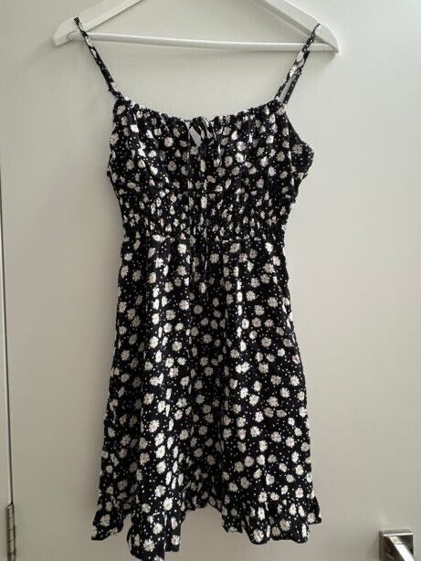 Black Floral Mini Dress