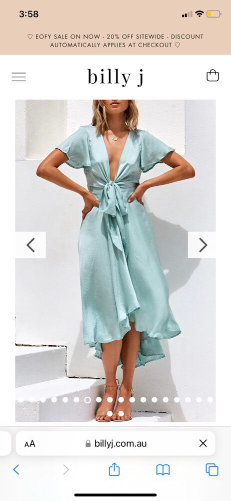 Billy J Boutique - Billy J Sunny Daze Dress - Mint on Designer Wardrobe