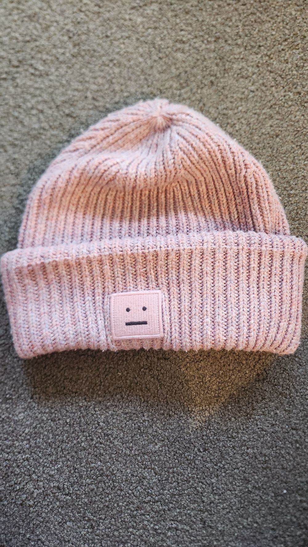 Acne Studios Purple Pink Wool Beanie